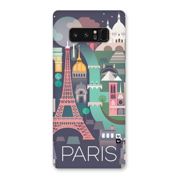 Pink Cute Tower Back Case for Galaxy Note 8