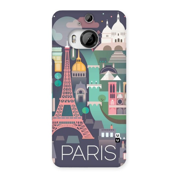 Pink Cute Tower Back Case for HTC One M9 Plus