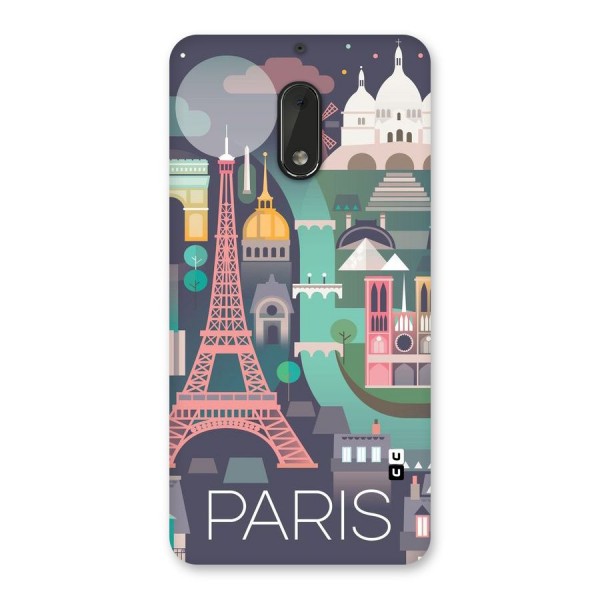 Pink Cute Tower Back Case for Nokia 6