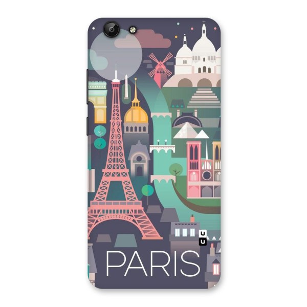 Pink Cute Tower Back Case for Vivo Y69