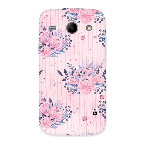 Pink Floral and Stripes Back Case for Galaxy Core