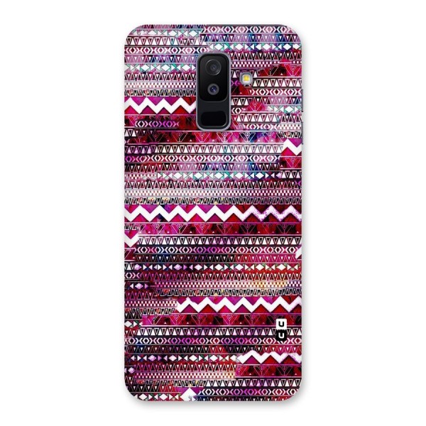 Pink Indie Pattern Back Case for Galaxy A6 Plus