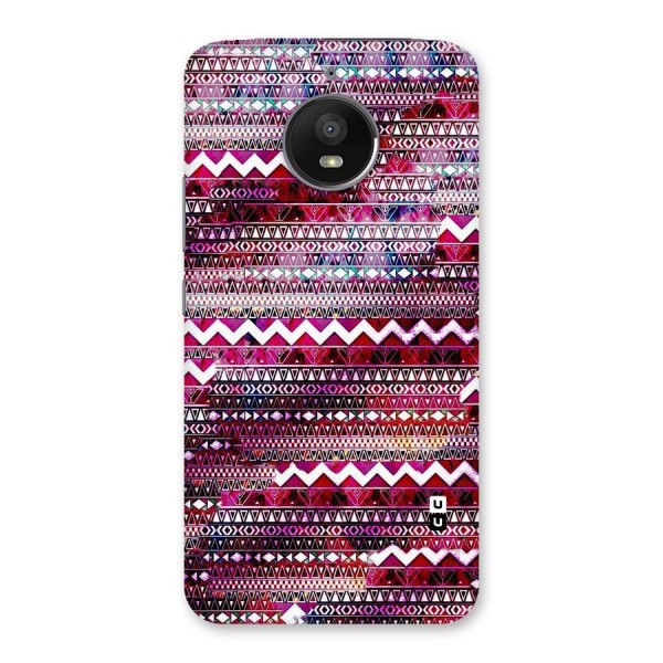 Pink Indie Pattern Back Case for Moto E4 Plus