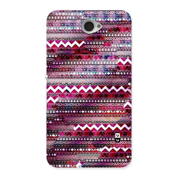 Pink Indie Pattern Back Case for Sony Xperia E4