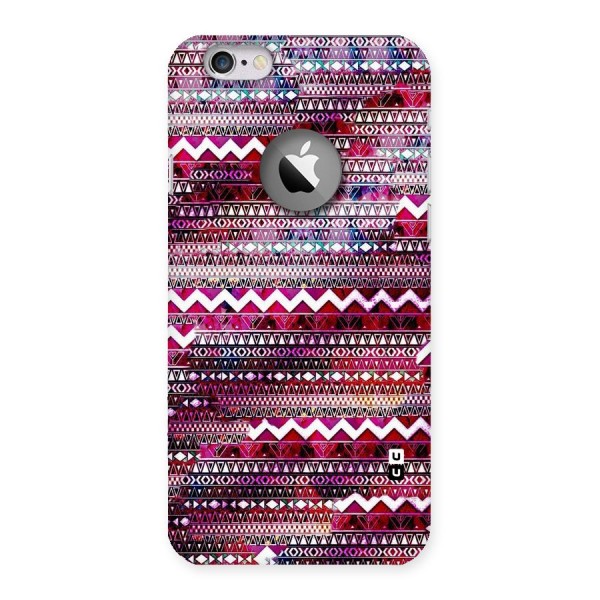 Pink Indie Pattern Back Case for iPhone 6 Logo Cut
