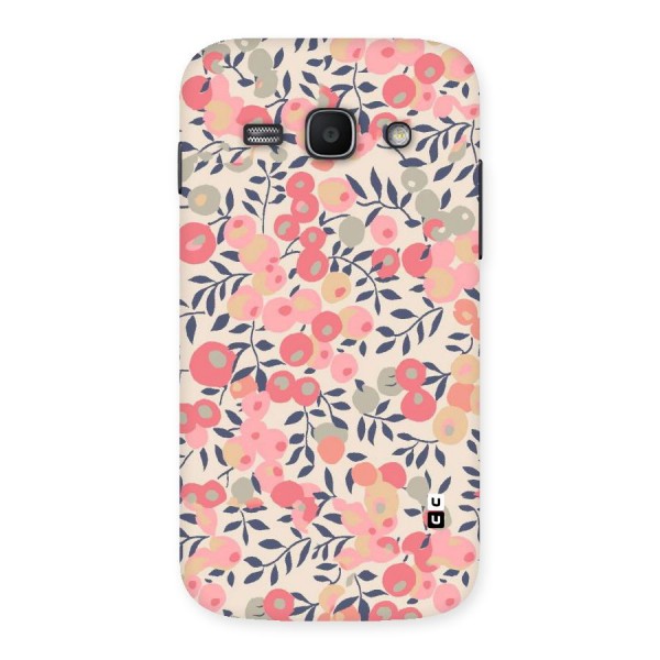 Pink Leaf Pattern Back Case for Galaxy Ace 3