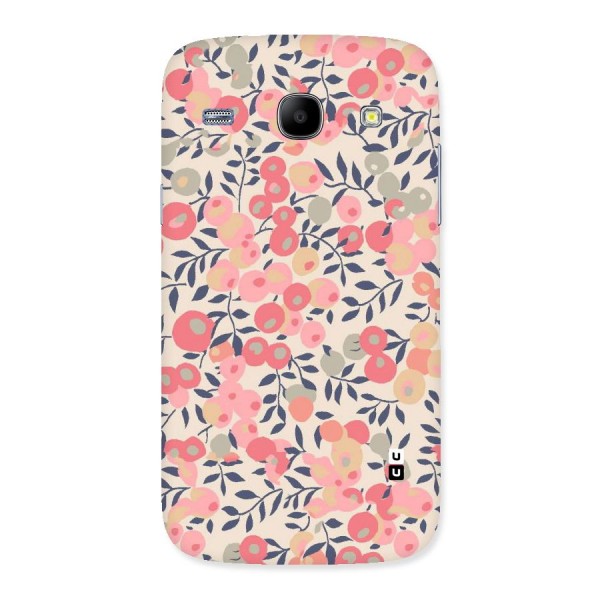 Pink Leaf Pattern Back Case for Galaxy Core