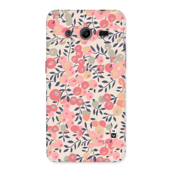 Pink Leaf Pattern Back Case for Galaxy Core 2