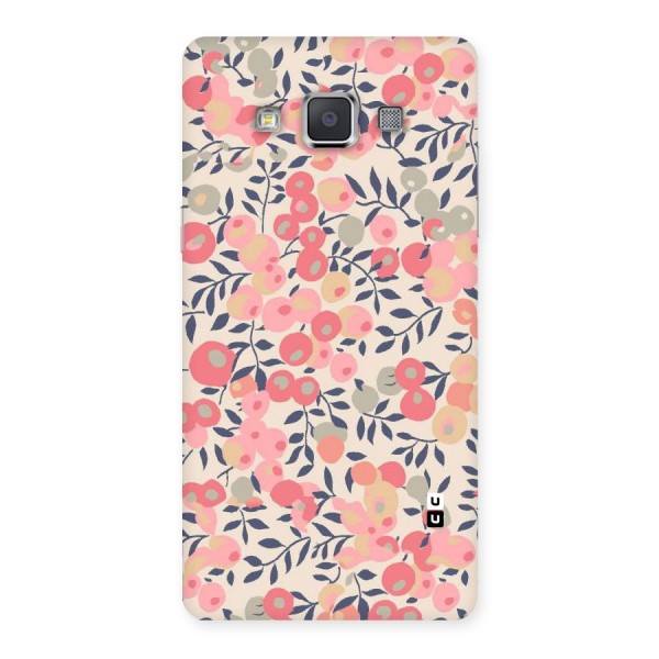 Pink Leaf Pattern Back Case for Galaxy Grand 3