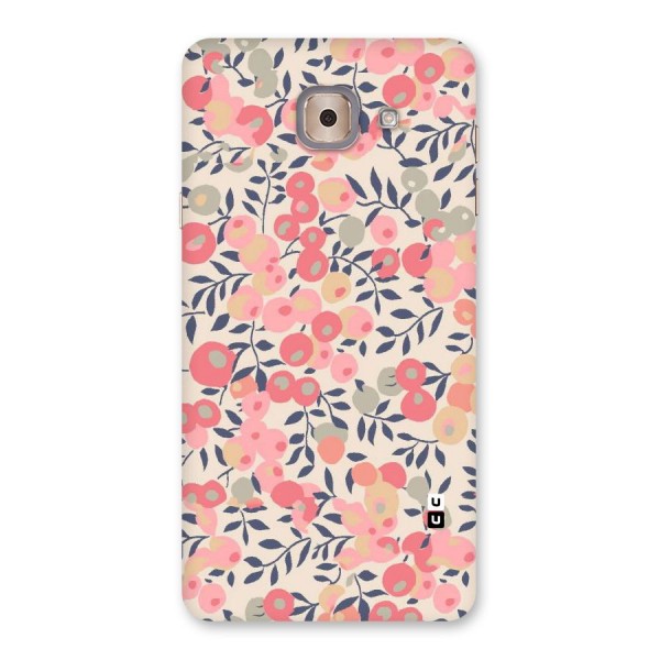 Pink Leaf Pattern Back Case for Galaxy J7 Max