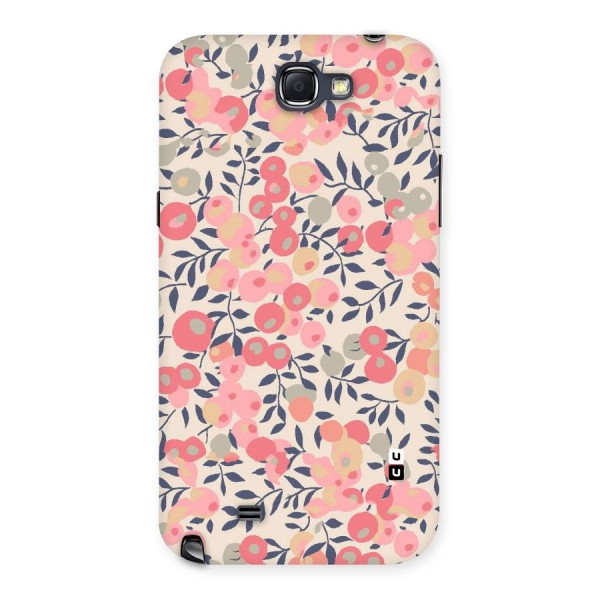 Pink Leaf Pattern Back Case for Galaxy Note 2