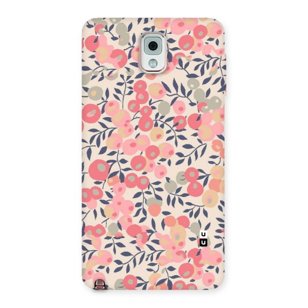 Pink Leaf Pattern Back Case for Galaxy Note 3