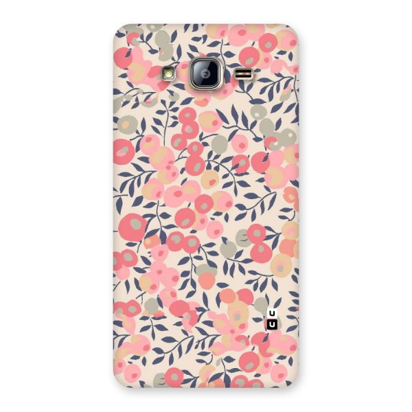 Pink Leaf Pattern Back Case for Galaxy On5