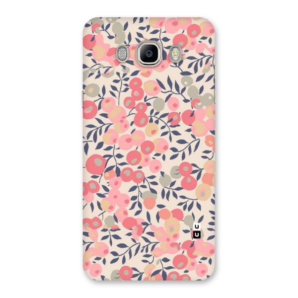 Pink Leaf Pattern Back Case for Galaxy On8
