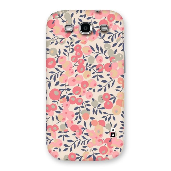 Pink Leaf Pattern Back Case for Galaxy S3