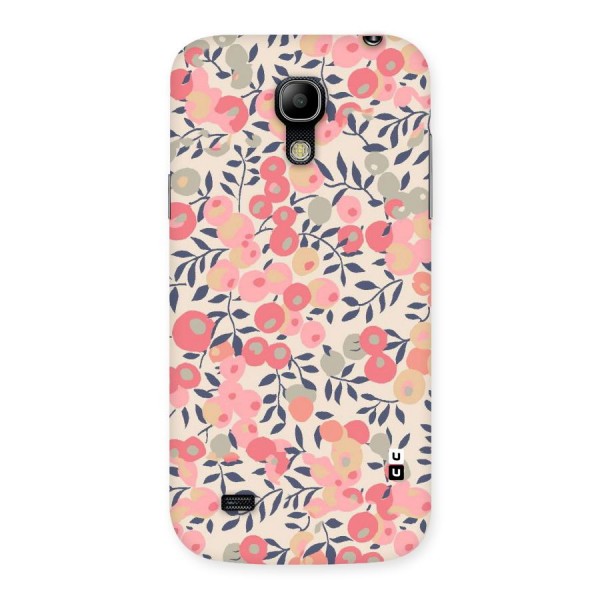 Pink Leaf Pattern Back Case for Galaxy S4 Mini