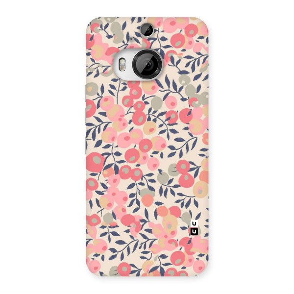 Pink Leaf Pattern Back Case for HTC One M9 Plus