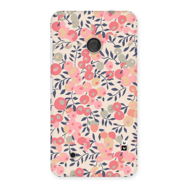 Pink Leaf Pattern Back Case for Lumia 530