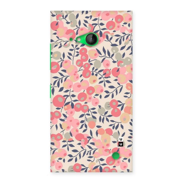 Pink Leaf Pattern Back Case for Lumia 730