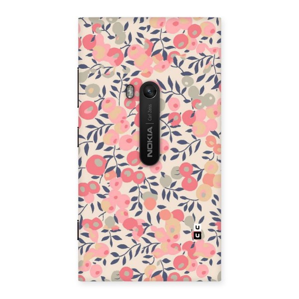 Pink Leaf Pattern Back Case for Lumia 920