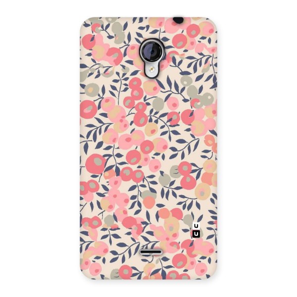 Pink Leaf Pattern Back Case for Micromax Unite 2 A106