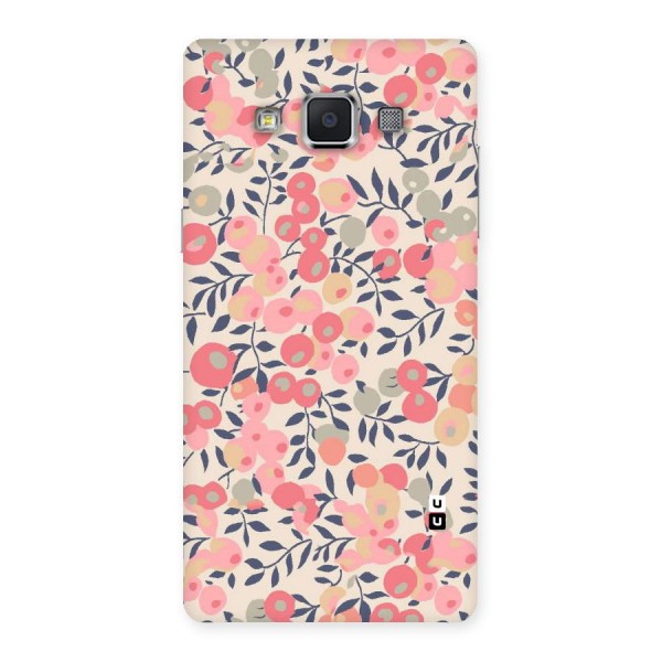 Pink Leaf Pattern Back Case for Samsung Galaxy A5