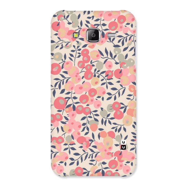 Pink Leaf Pattern Back Case for Samsung Galaxy J5