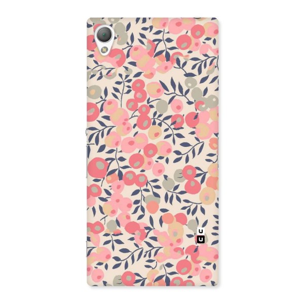 Pink Leaf Pattern Back Case for Sony Xperia Z3
