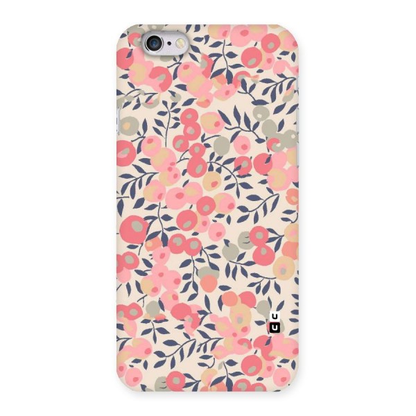 Pink Leaf Pattern Back Case for iPhone 6 6S