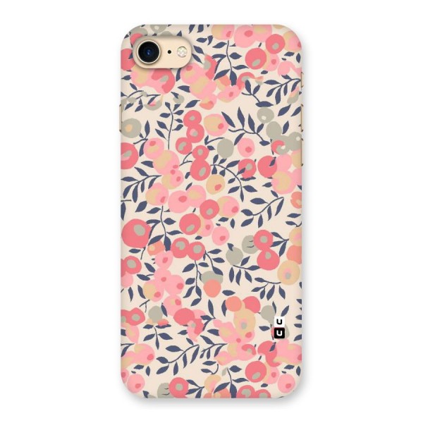 Pink Leaf Pattern Back Case for iPhone 7