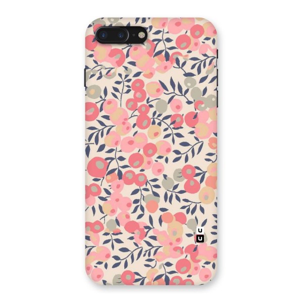 Pink Leaf Pattern Back Case for iPhone 7 Plus