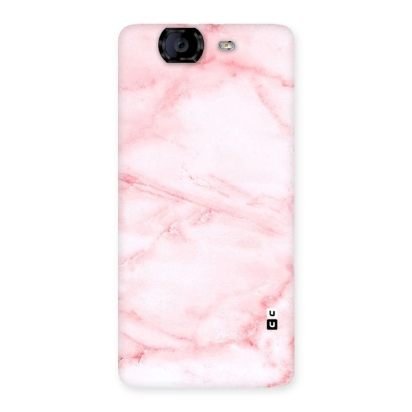 Pink Marble Print Back Case for Canvas Knight A350
