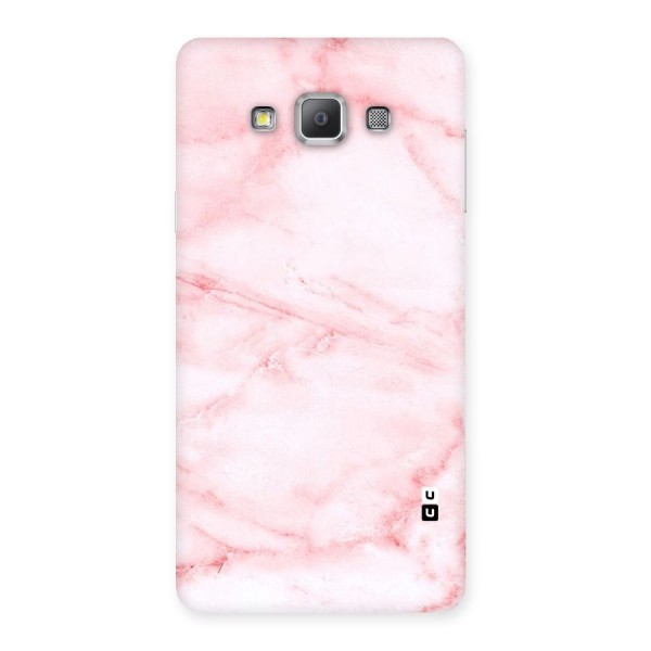 Pink Marble Print Back Case for Galaxy A7