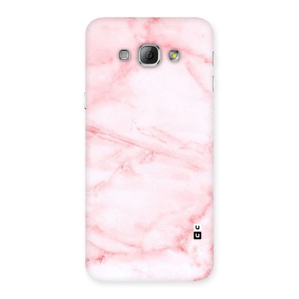 Pink Marble Print Back Case for Galaxy A8