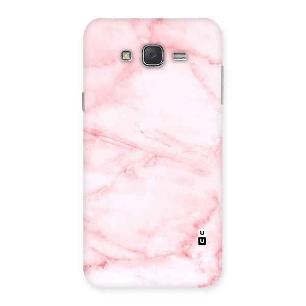 Pink Marble Print Back Case for Galaxy J7