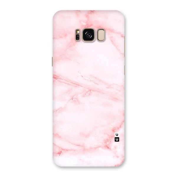 Pink Marble Print Back Case for Galaxy S8 Plus