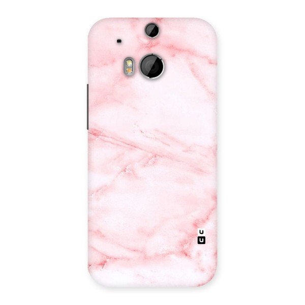 Pink Marble Print Back Case for HTC One M8