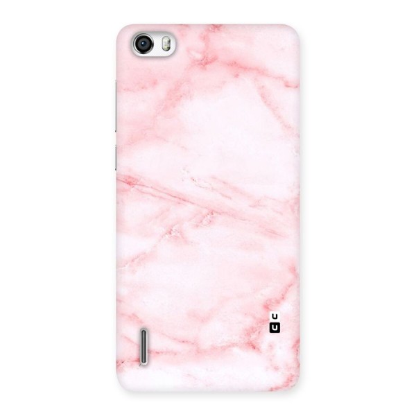 Pink Marble Print Back Case for Honor 6