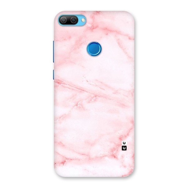 Pink Marble Print Back Case for Honor 9N