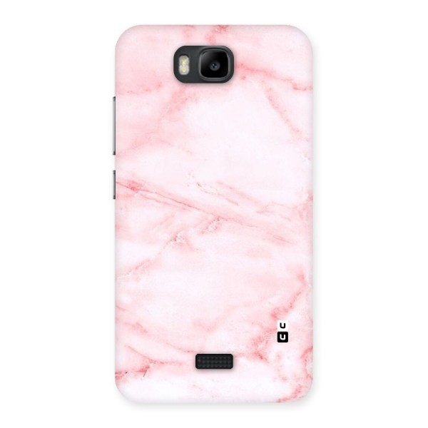 Pink Marble Print Back Case for Honor Bee