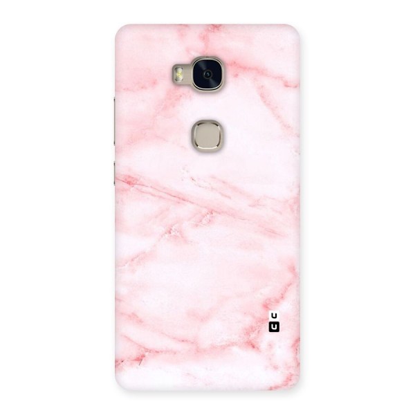 Pink Marble Print Back Case for Huawei Honor 5X