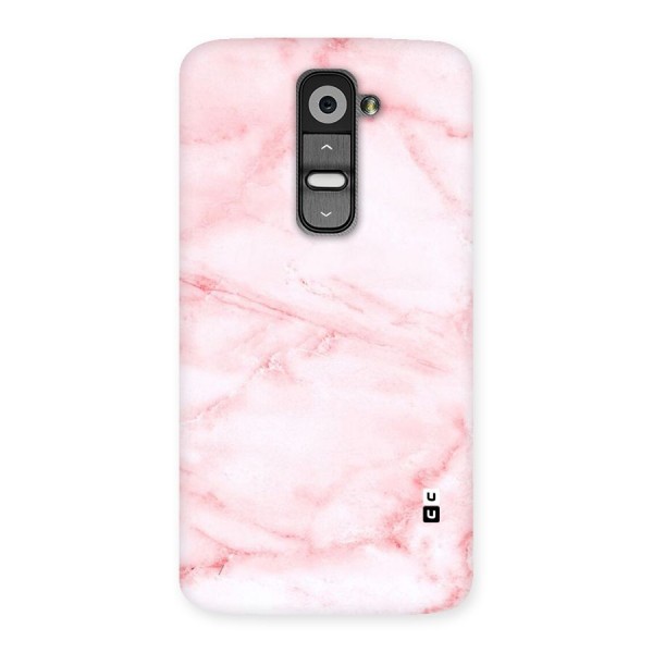 Pink Marble Print Back Case for LG G2