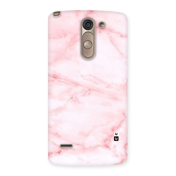 Pink Marble Print Back Case for LG G3 Stylus
