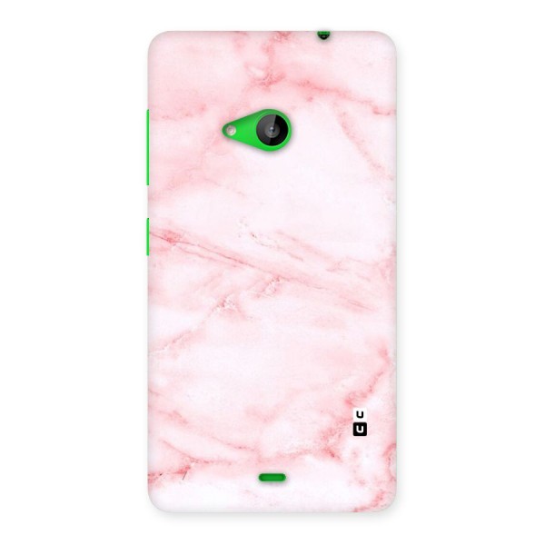 Pink Marble Print Back Case for Lumia 535