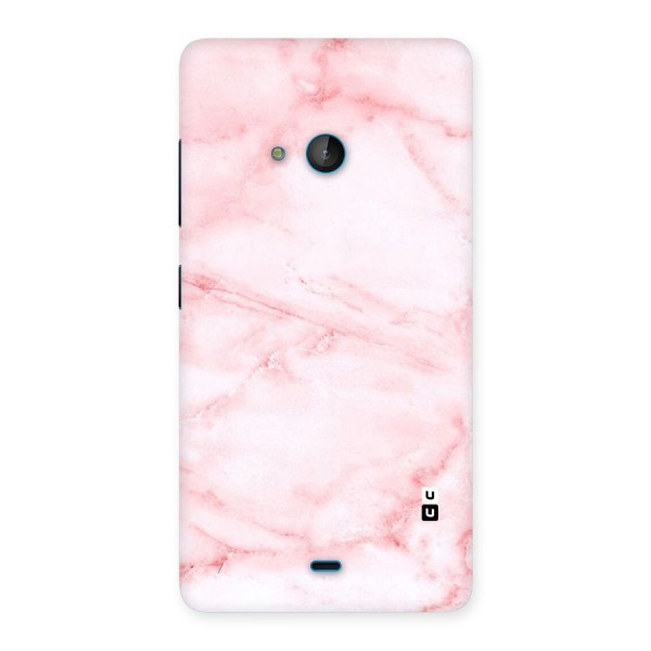 Pink Marble Print Back Case for Lumia 540