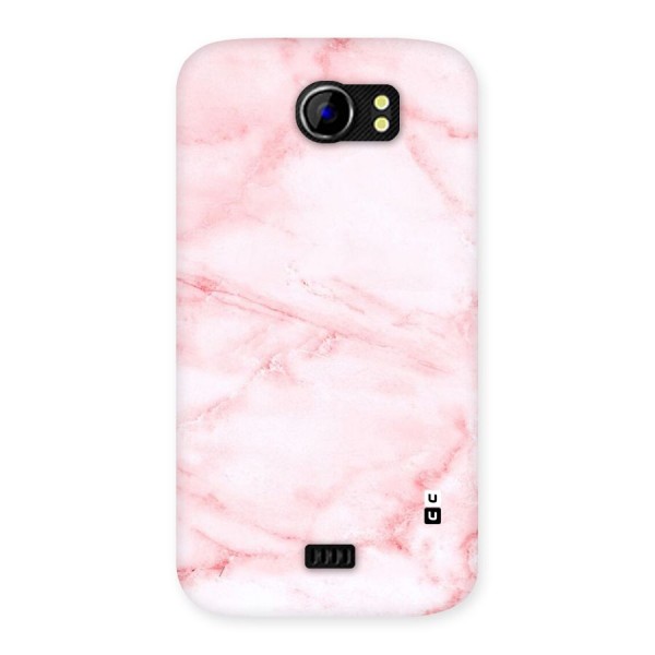 Pink Marble Print Back Case for Micromax Canvas 2 A110