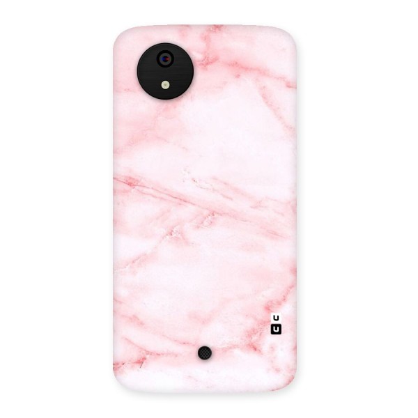 Pink Marble Print Back Case for Micromax Canvas A1