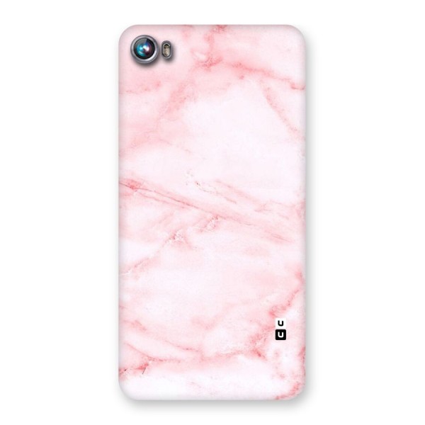 Pink Marble Print Back Case for Micromax Canvas Fire 4 A107