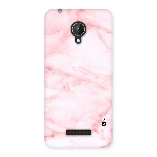 Pink Marble Print Back Case for Micromax Canvas Spark Q380