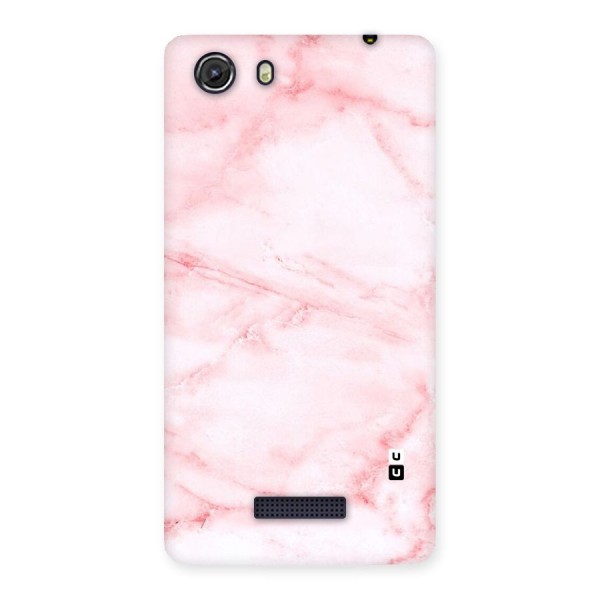Pink Marble Print Back Case for Micromax Unite 3